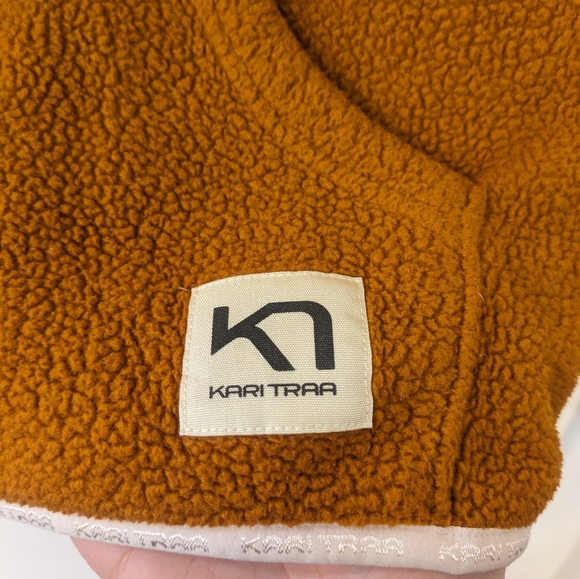 Kari Traa Rothe Orange Fleece 1/2 Zip Hoodie. Small - Picture 4 of 5